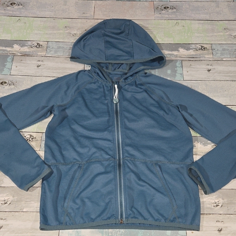 Athleta Girl Dusty Blue Light Jacket Sz Medium 8-10
